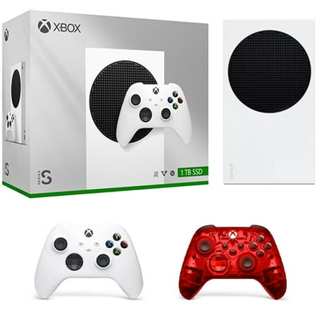 Xbox Series S 1TB SSD Console Robot White + Xbox Wireless Controller Pulse Cipher