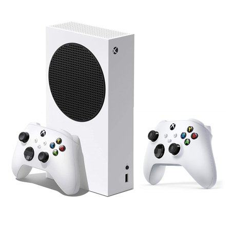 Xbox Series S Console with Extra Robot White Wireless Controller - Hardware-accelerated Ray Tracing - All Digital