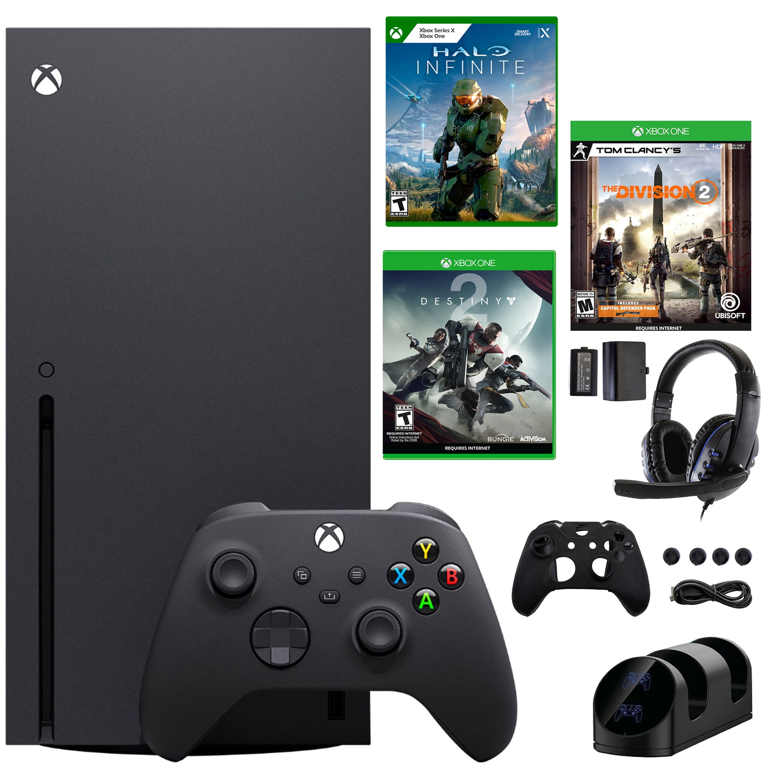 Xbox Series X 1TB Console with Halo Infinite and Accessories Kit