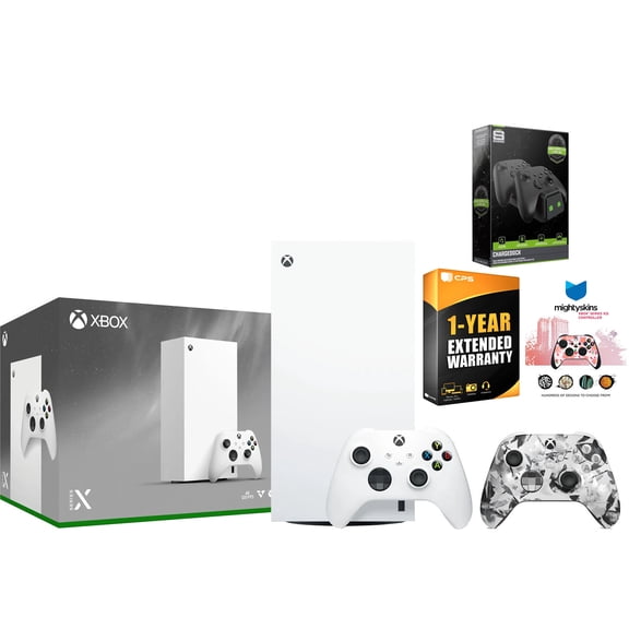Xbox Series X 1TB Digital Console with Extra Controller, Charge Dock, MightySkins Code and 1 Year Warranty - Storm Breaker