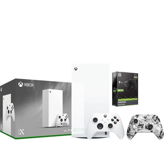 Xbox Series X 1TB Digital Console with Extra Controller and Battery Pack Bundle - Storm Breaker