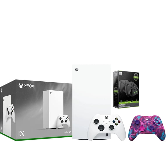 Xbox Series X 1TB Digital Console with Extra Controller and Charge Dock Bundle - Heart Breaker