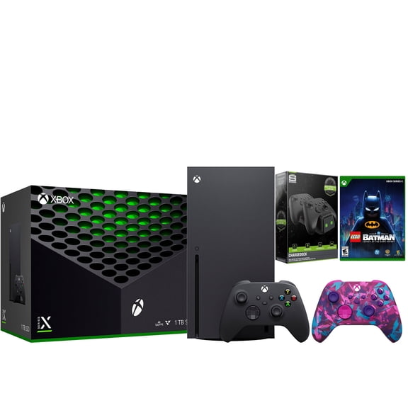 Xbox Series X 1TB Disc Console with Extra Controller and Charge Dock Bundle - Heart Breaker