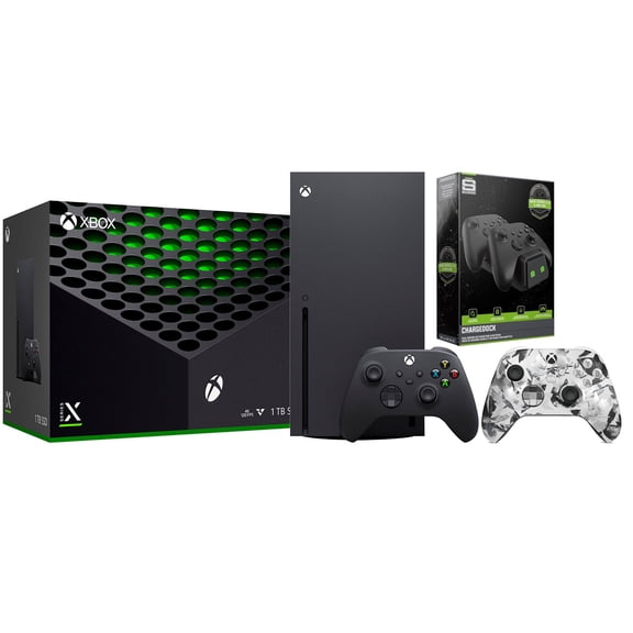 Xbox Series X 1TB Disc Console with Extra Controller and Charge Dock Bundle - Storm Breaker