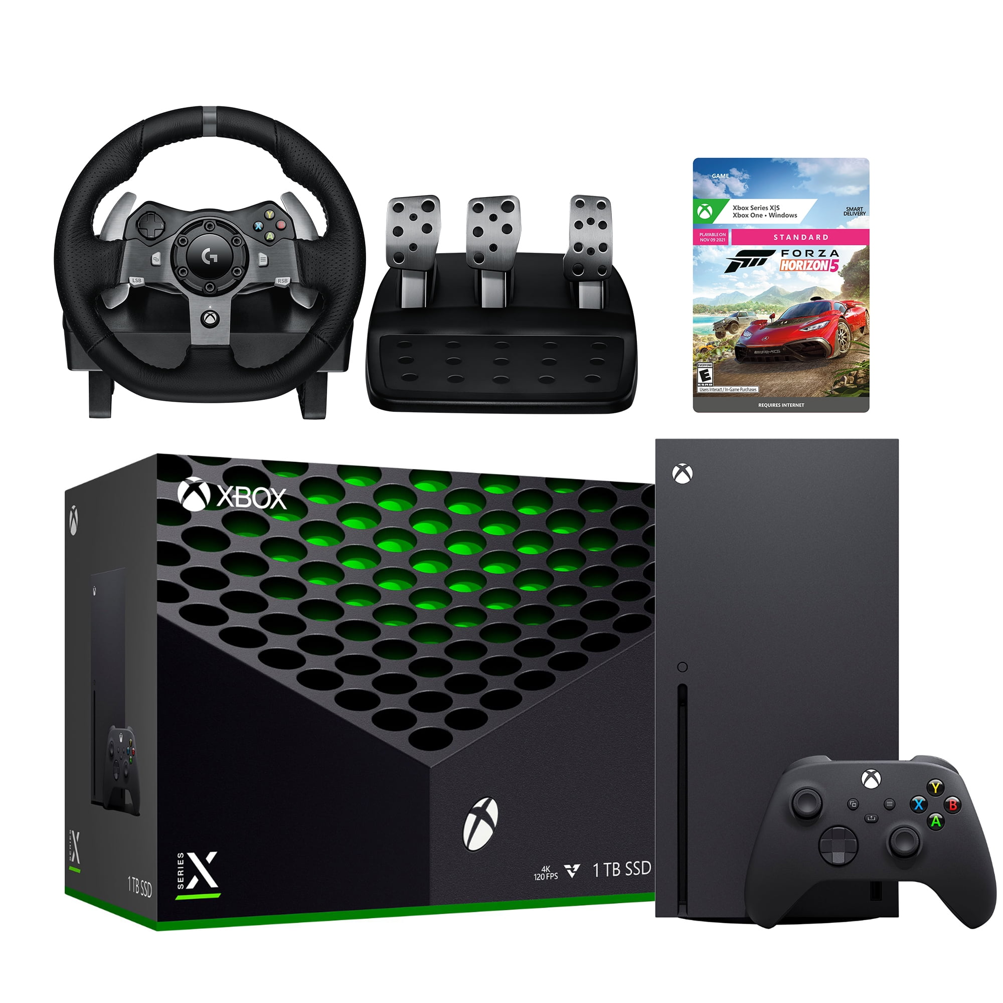 Xbox Series X Forza Horizon 5 Premium Bundle with G920 Racing Wheel Set, Steering the Forza Horizon 5 with Flagship 1TB Xbox Series X Gaming Console & Wheel - Walmart.com
