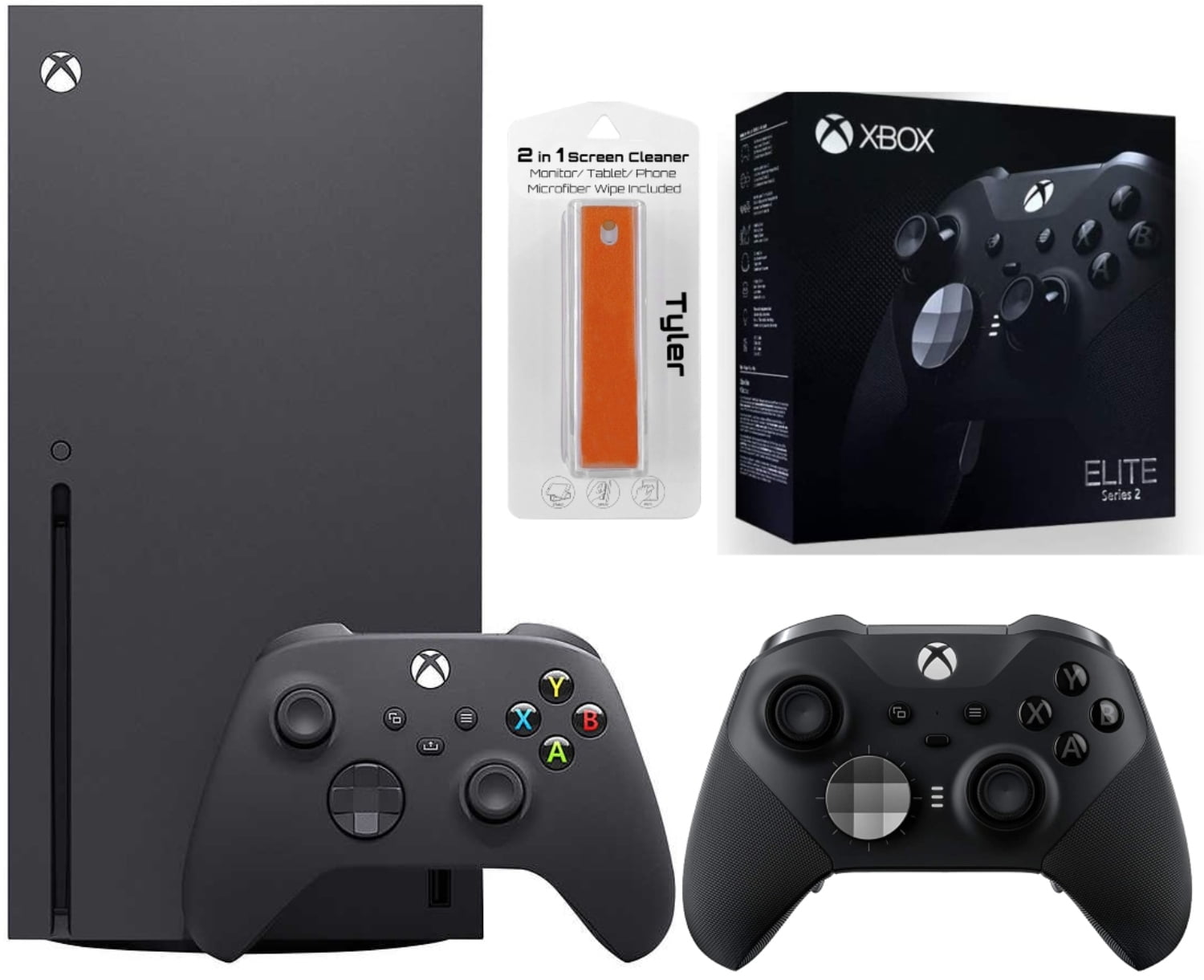 Xbox Series X Video Game Console Black with The Elder Scrolls Online BOLT  AXTION Bundle with 2 Controller Like New