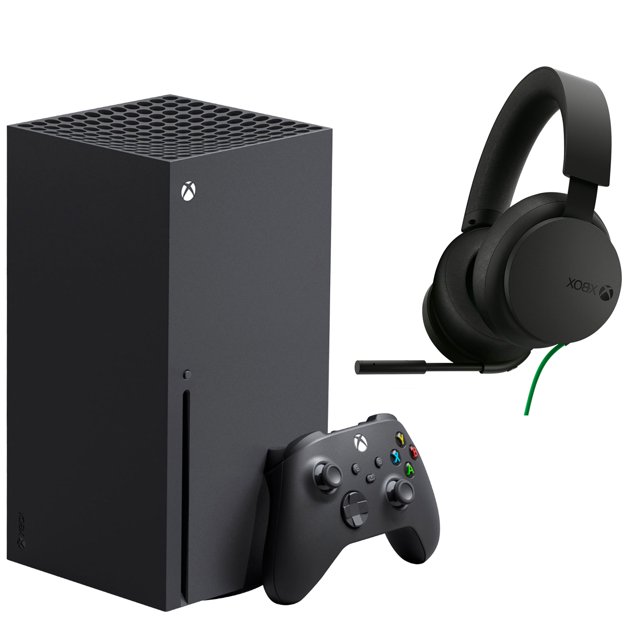 Xbox Series X Console with Wired Headset, Custom SSD, and Xbox Velocity