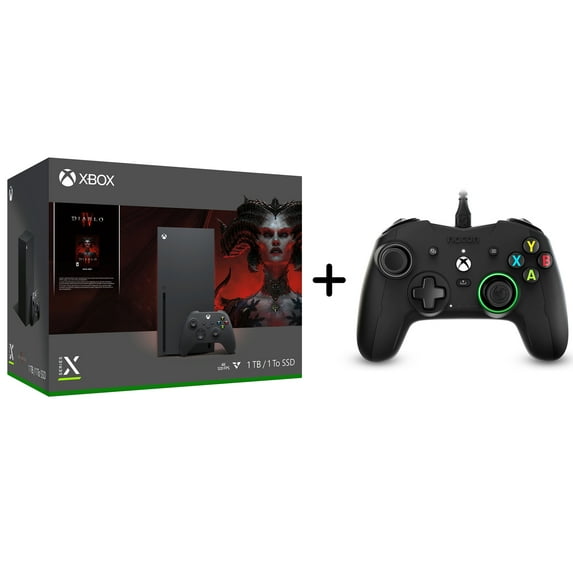 Xbox Series X Diablo 4 Bundle + Nacon Revolution X Wired Controller, Black - Microsoft Xbox Series X