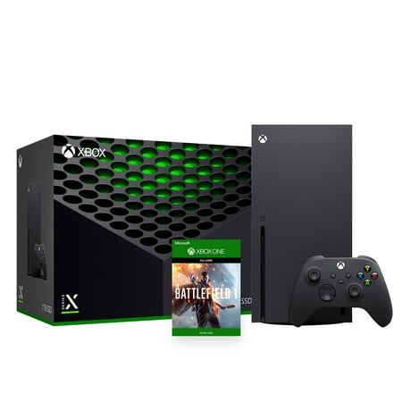 Xbox Series X Gaming Console Bundle - 1TB SSD Black Flagship Xbox Console and Wireless Controller with PUBG Full Game