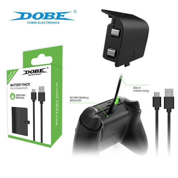 Xbox Series X/S Controller Battery Pack - 800mAh Rechargeable Battery with USB Charging Cable | Long-Lasting Power, Easy Installation for Xbox Series X/S Wireless Controllers