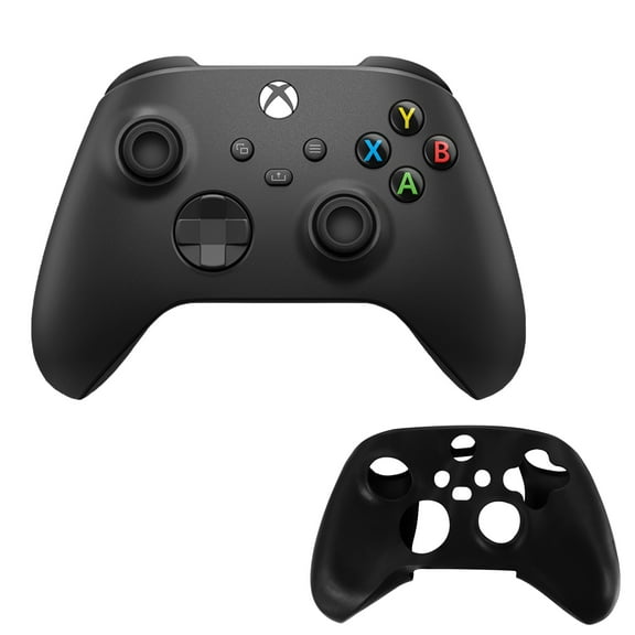 Xbox Series X/S Controller in Black with Silicone Sleeve
