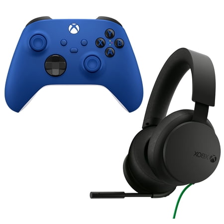 Xbox Series X/S Controller in Blue with Headset