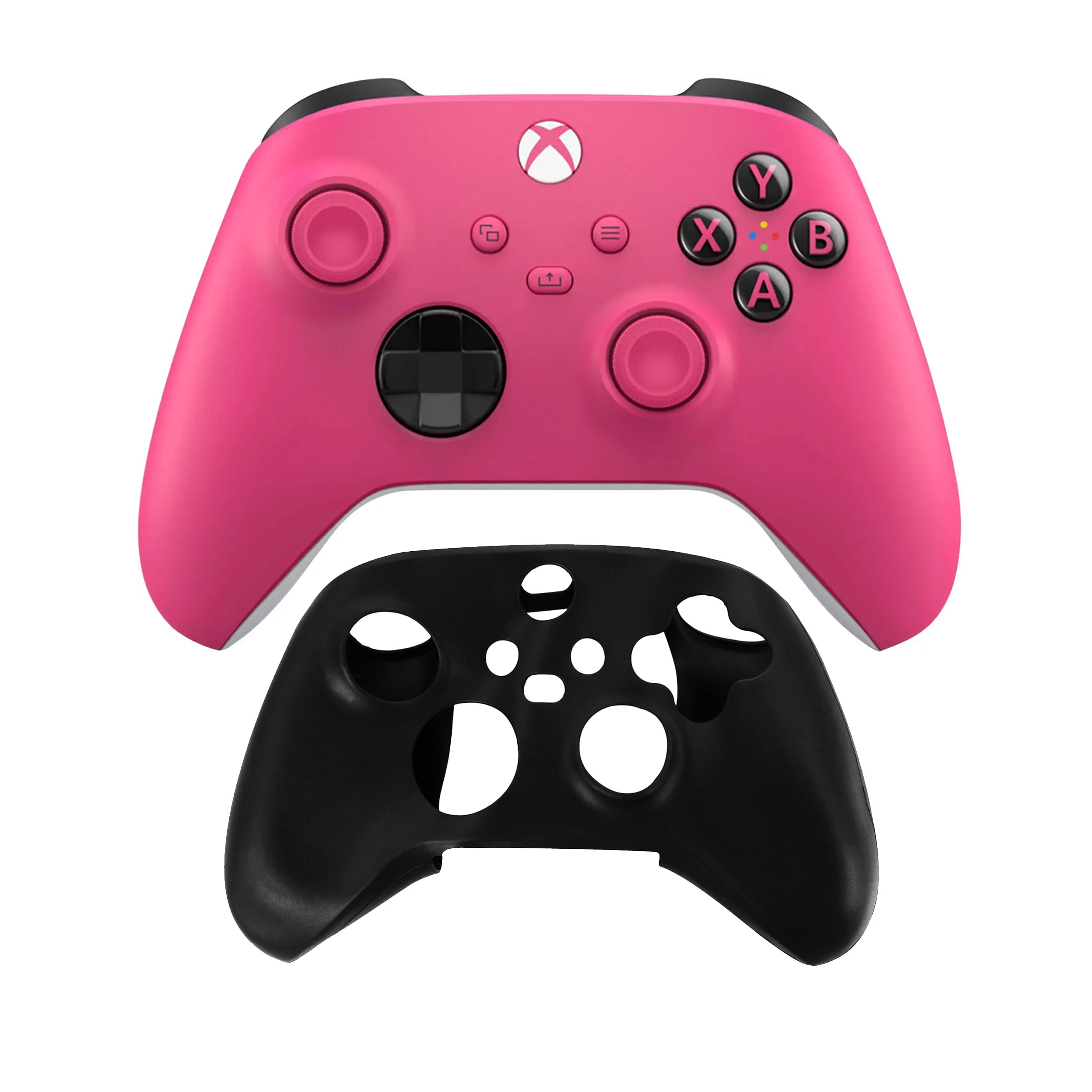 Xbox Series X/S Controller in Pink with Silicone Sleeve