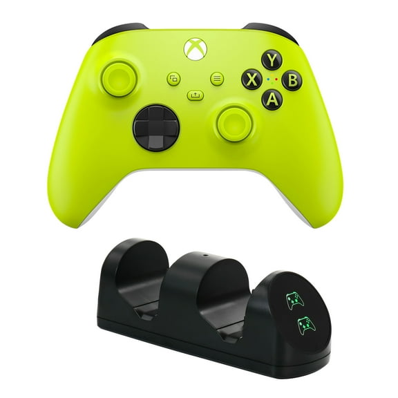 Xbox Series X/S Controller in Volt with Dual Charging Dock