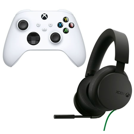 Xbox Series X/S Controller in White with Headset