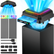 Xbox Series X Smart Cooling Fan Stand with Temperature Display & 11 Lighting Modes
