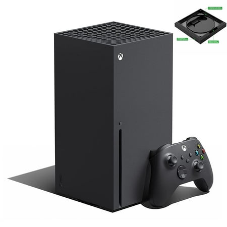 Xbox Series X Video Gaming Console, 1TB NVMe SSD, with One Wireless Controller, 16GB RAM, 8 Cores Zen 2 CPU, RDNA 2 GPU, with RGB light Cooling Stand