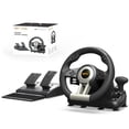 thumbnail image 1 of PXN V3 Racing Wheel, 180° Steering Wheel with Linear Pedals and Paddle Shifters, Compatible with Xbox Series X|S, PC, PS4 and Nintendo Switch, Black, 1 of 9