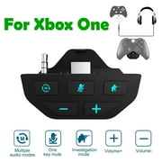 Xbox Stereo Headset Adapter, Audio Adapter Compatible with Xbox One/X/S Controller, Headset Adapter Game Audio Chat Mic for Microsoft Xbox One Controller with Low Latency, Black
