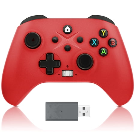 Xbox Wireless Controller for Xbox One, Xbox Series X/S, Xbox One X/S, Windows PC, 2.4G Xbox Wireless Controller with 3.5mm Headphone Jack - RED