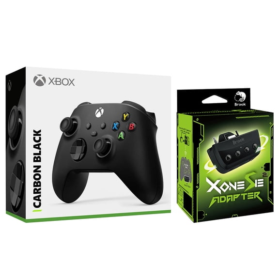 Xbox Wireless Controller with Xone SE 2 Controller Adapter Crossplay Converter for PS5, Switch 2 and PC - Carbon Black