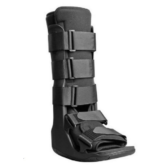 XcelTrax Hook and Loop Tall Walker Boot , Large, Female 11.5 - 13.5, Male 10.5-12.5, 1 Each, Black