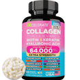 thumbnail image 1 of Xcelerate Health Vital Glow Collagen Peptides – Biotin & Keratin Beauty Blend, 90 Caps for Hair, Skin & Nail Support, 1 of 8