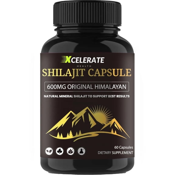 Xcelerate Health Shilajit 60 Count Antioxidant Support