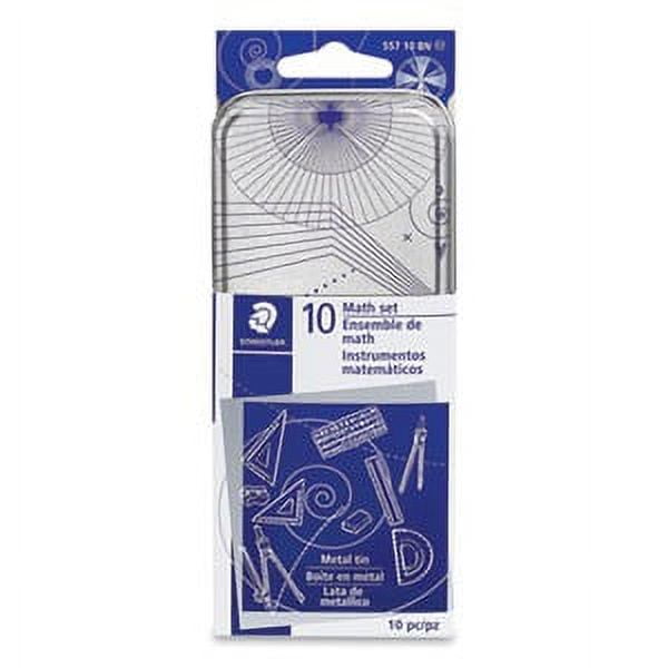 Staedtler 10-Piece Silver Metal Geometry Math Set