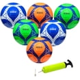 thumbnail image 1 of Xcello Sports Size 3 Soccer Balls with Pump Orange Green Navy 6/Pack (SB-S3-6-ASST-1), 1 of 3