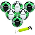 thumbnail image 1 of Xcello Sports Soccer Ball (Black/Green/Silver, White/Green/Silver) w/Pump (Size 4, Pack of 6), 1 of 8