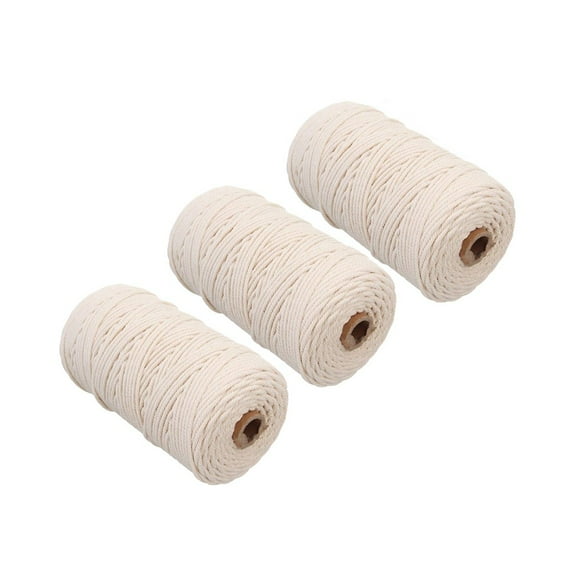Xchenda Cotton Rope Catcher pack Hanging(Three 200m Wall Dream x Macrame Cotton for 2mm Cord Home DIY)