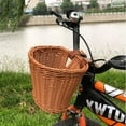 thumbnail image 1 of Clearance Rack under $10,Bike Basket, Kids Front Handlebar Bike Basket, Rattan Woven Bicycle Basket, 1 of 2