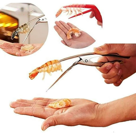 Xchenda Shrimp Deveiner Tool, Shrimp Cleaner Knife Prawn & Seafood Peeler - Premium Ergonomic Handle Peeler Kitchen Tools (Stainless Steel) 21*6.5cm