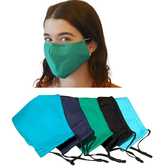 Xchime Cloth Face Mask for Women,Men,Teens,Made in USA,Washable Reusable,Breathable with Filter pocket and Nose Wire