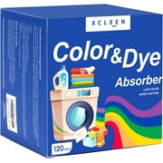 Xcleen Color Dye Catcher Laundry Sheets 120 Count,  Prevent Clothes from Smearing, Fragrance Free