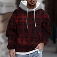 thumbnail image 1 of Xcmzpl Big and Tall Hoodies for Men Fall Winter Fleece Pullover Tops Loose Casual Long Sleeve Drawstring Hooded Sweatshirt Oversized Hoodie with Pockets, 1 of 5
