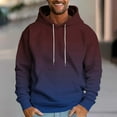 thumbnail image 1 of Xcmzpl Big and Tall Hoodies for Men Winter Fleece Lined Pullover Tops Loose Casual Long Sleeve Drawstring Hooded Sweatshirts Fashion Gradient Graphic Hoodie with Pockets, 1 of 5