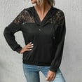 thumbnail image 1 of Xcmzpl Hoodies for Women Casual Solid Color Hooded Sweatshirt Holiday Sweater Tops Comfort Long Sleeve Blouses Fall Fashion, 1 of 8