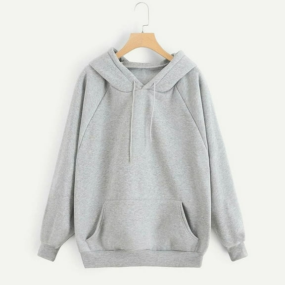 Xcmzpl Hoodies for Women Cute Solid Color Hooded Sweatshirt Lightweight Pullover Tops Cotton Long Sleeve Blouses Early Fall Fashion