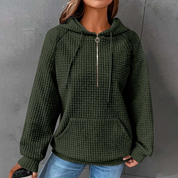Xcmzpl Hoodies for Women Plus Size Solid Color Hooded Sweatshirt Fashion Sweater Tops Comfort Long Sleeve Blouses Fall Fashion