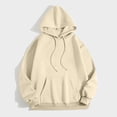 thumbnail image 1 of Xcmzpl Hoodies for Women Plus Size Solid Color Hooded Sweatshirt Lightweight Sweater Tops Cotton Long Sleeve T-shirts Fall Fashion, 1 of 5