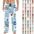 thumbnail image 1 of Xcmzpl Men's Flannel Pajama Pants Christmas Gnome Snowflakes Sleep Lounge PJ Bottoms Plaid Sleep Pants Sleepwear with Pocket, 1 of 10
