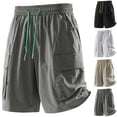 thumbnail image 1 of Xcmzpl Men's Hiking Cargo Shorts with Pockets Lightweight 9" Outdoor Work Casual Shorts for Men Travel Fishing M-4XL, 1 of 5