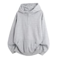 thumbnail image 1 of Xcmzpl Men's Quarter Zip Hoodies Loose Fit Long Sleeve Drop Shoulder Hooded Sweatshirt Fashion Solid Color Pullover Tops Oversized Hoodie with Pockets, 1 of 3