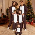 thumbnail image 1 of Xcmzpl Onesie Christmas Family Matching Pajamas Kids PJs Hooded Girls Boys Novelty One-piece Sleepwear Fuzzy Fleece Loungewear 2-13Y, 1 of 6