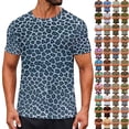 thumbnail image 1 of Xcmzpl Summer Workout Tops for Men Women Crew Neck Short Sleeve Casual T Shirts Funny Leopard Graphic Tees Muscle Slim Fitted Shirts, 1 of 10