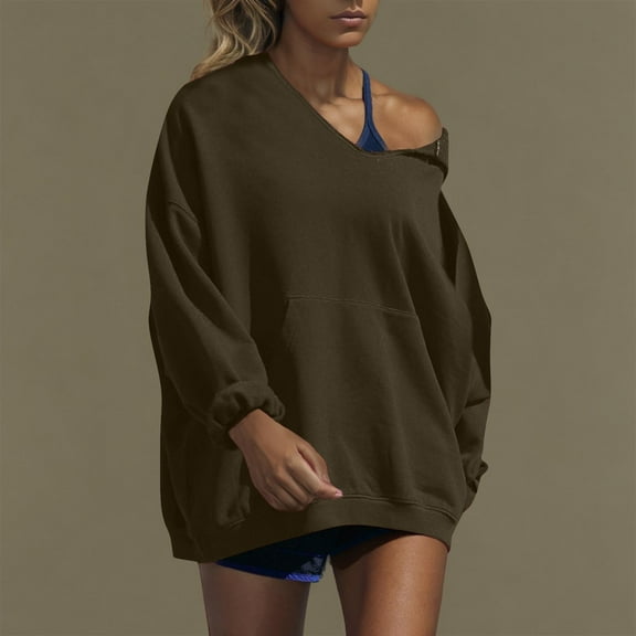 Xcmzpl Women's Hoodies Cute Solid Color Hooded Sweatshirt Lightweight Sweater Tops Comfort Long Sleeve Shirts Winter Fashion