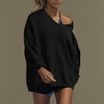 thumbnail image 1 of Xcmzpl Women's Hoodies Cute Solid Color Hooded Sweatshirt Lightweight Sweater Tops Comfort Long Sleeve Shirts Winter Fashion, 1 of 9