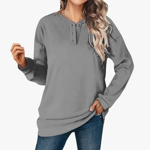 Xcmzpl Women's Sweatshirts Cute Solid Color V Neck Sweatshirt Oversized Pullover Tops Work Long Sleeve Blouses Fall Clothes